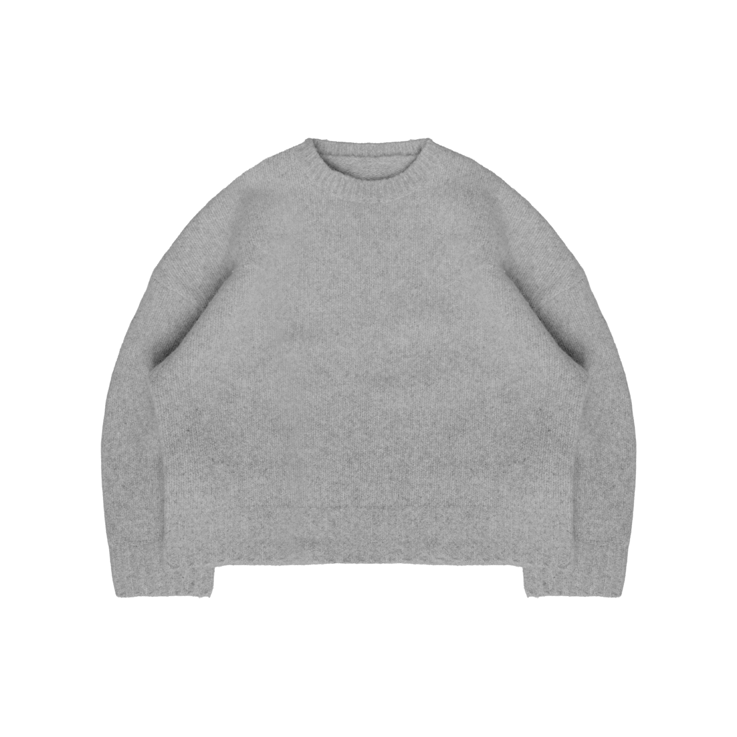Heritage Knit Crewneck In Ash