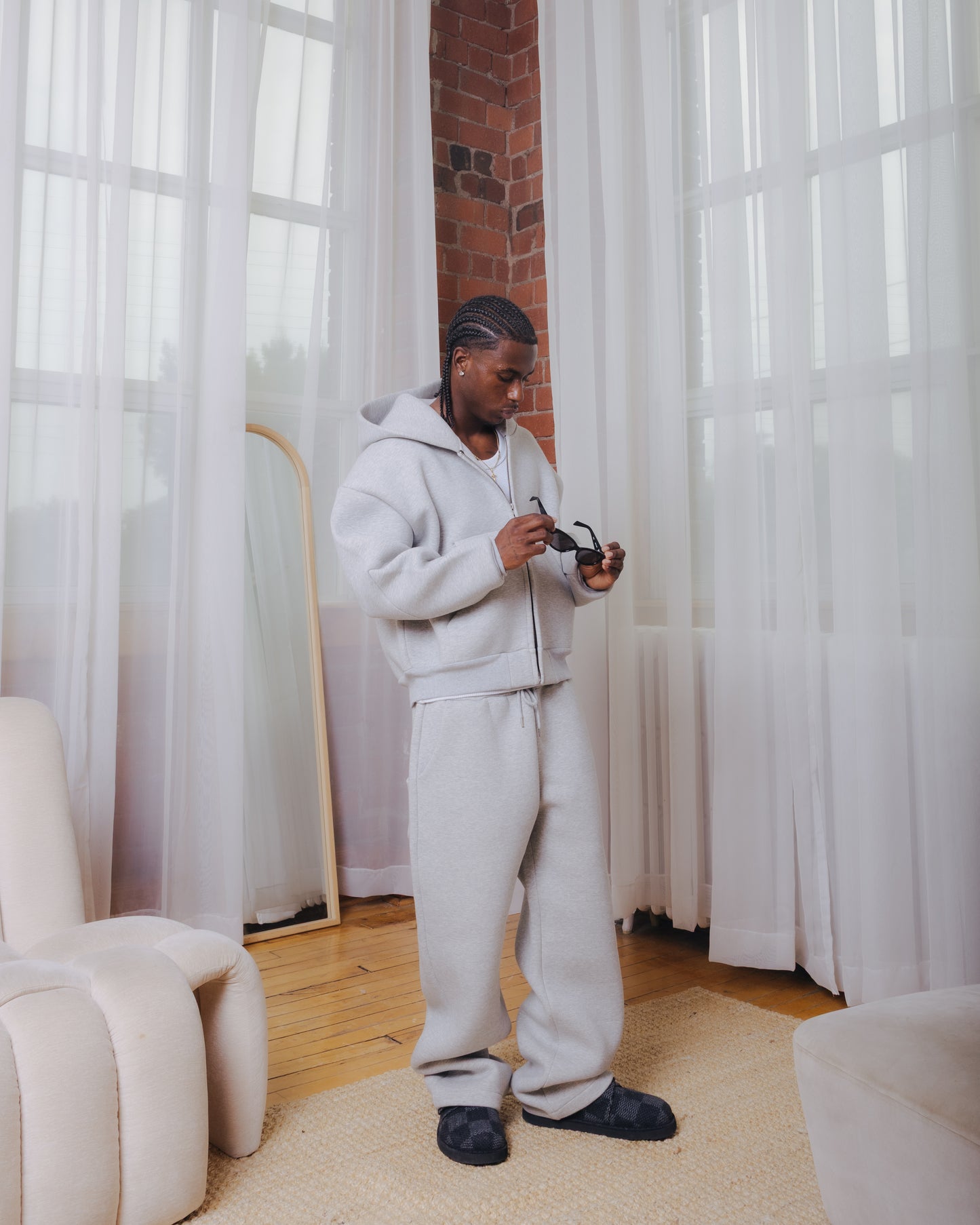 CL V2 Zip Hoodie In Heather